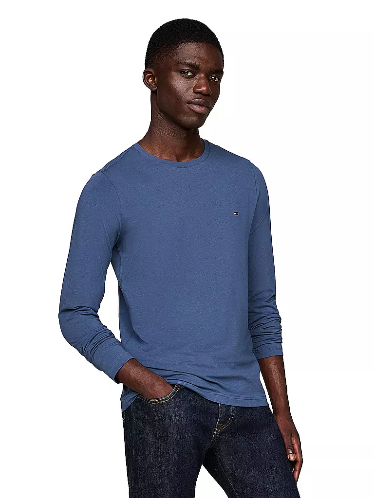 TOMMY HILFIGER Langarmshirt blau