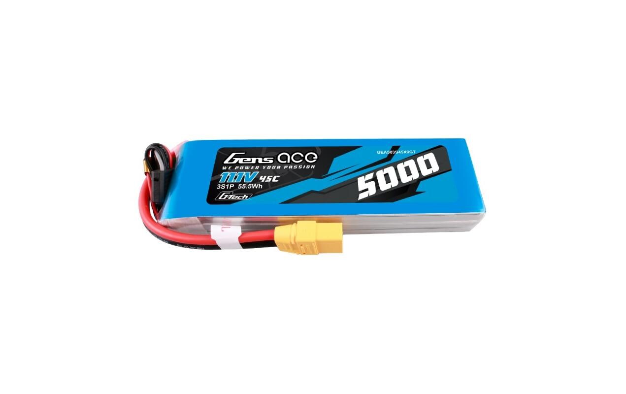 RC-Akku LiPo 5000 mAh 11.1 V 45C G-Tech3S LiPo Akku mit XT90 Stecker