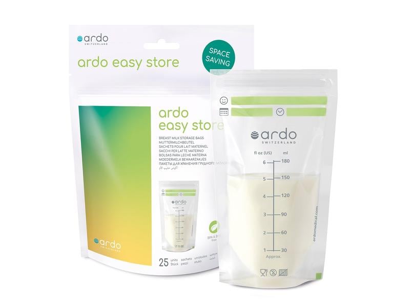 ARDO Muttermilchbeutel Easy Store 25 Stück Muttermilchbehälter Easy Store, 25 Stück