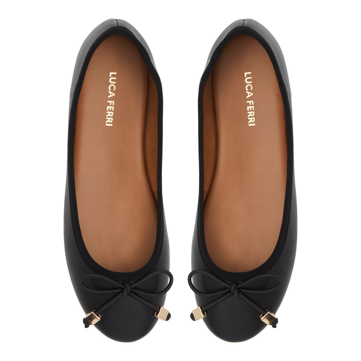 LUCA FERRI-Wicorenad-Ballerine - Talon plat - Noir