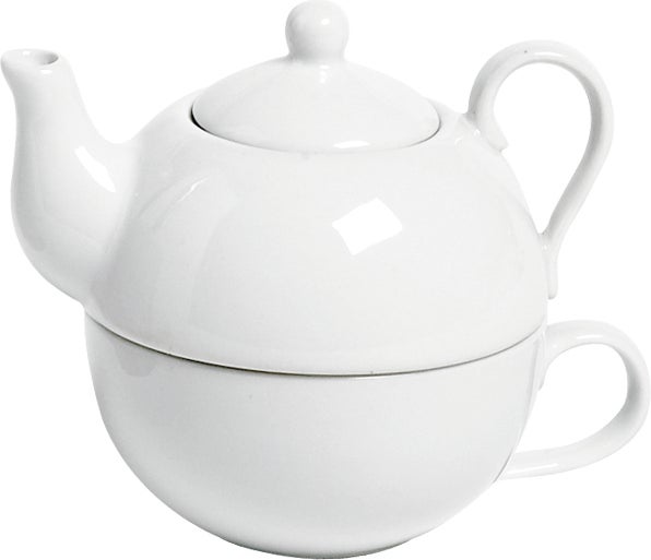 Cosy & Trendy theepot met kop wit 260 ml