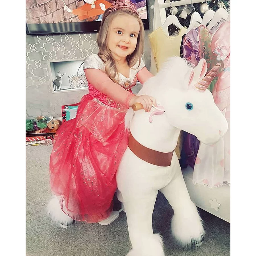 PonyCycle® Weißes Einhorn mit Bremse - groß