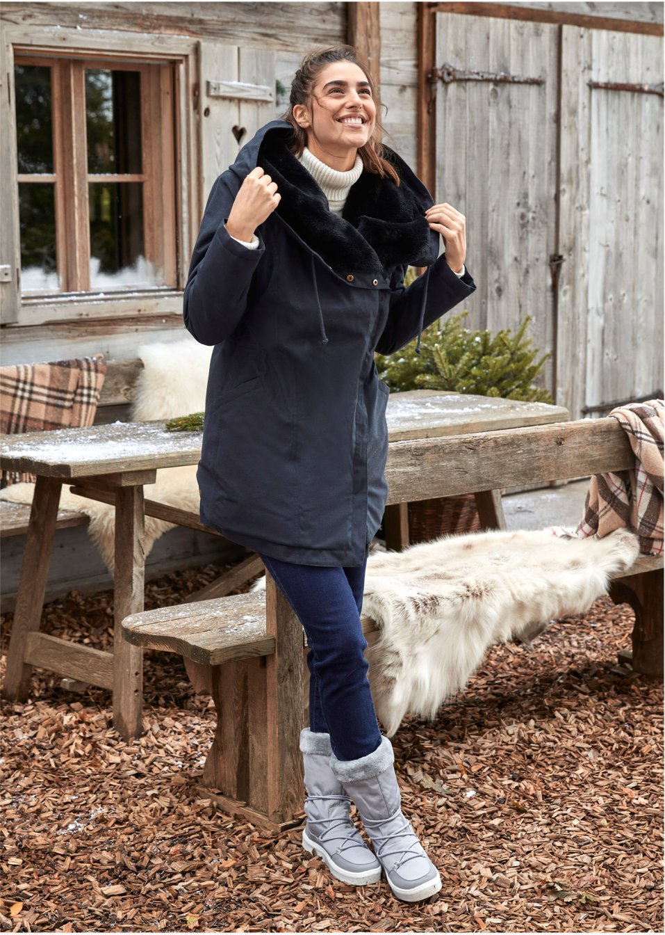 Parka fonctionnelle avec polaire peluche
