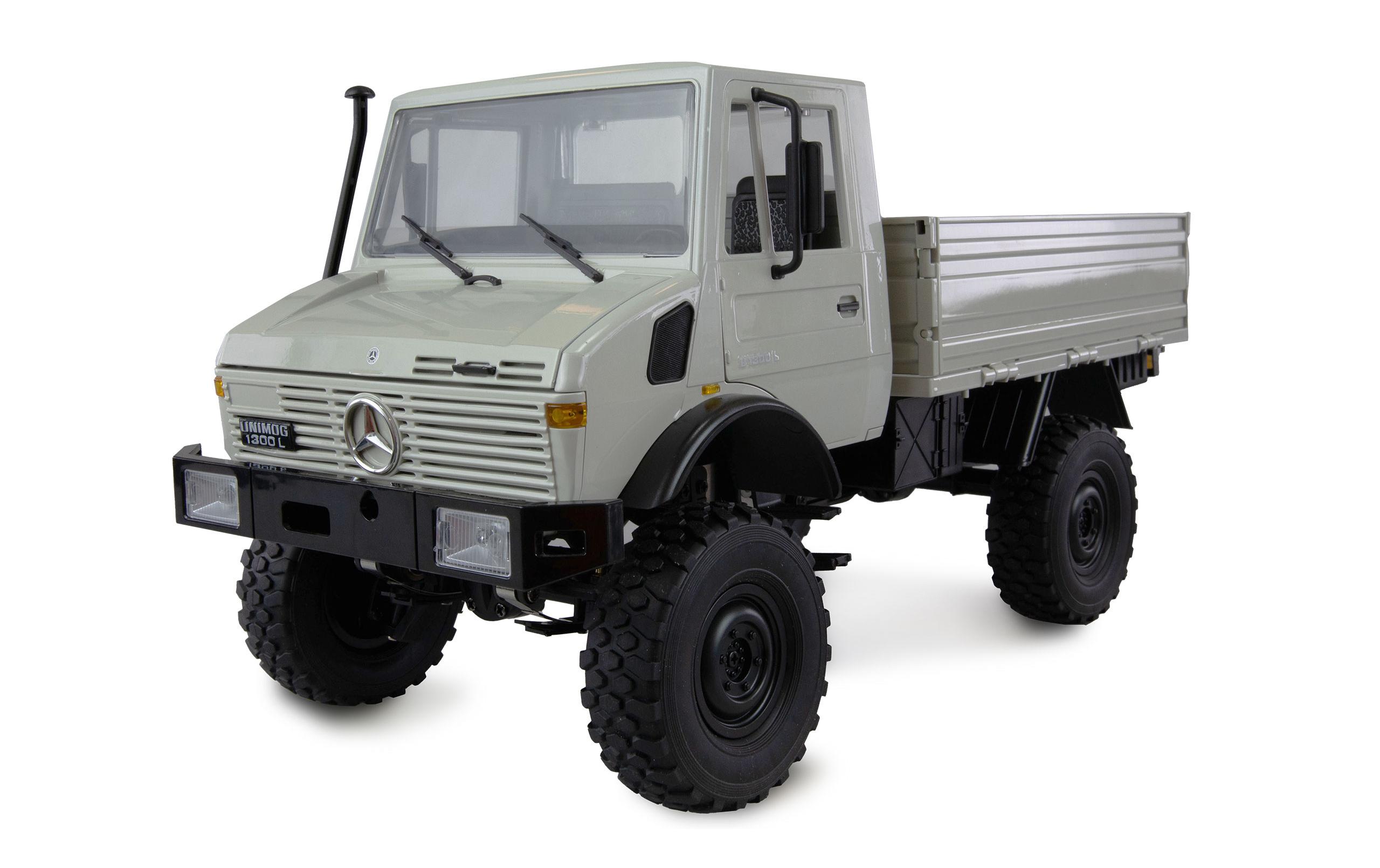 Mercedes-Benz Unimog Basic 4WD Hellgrau, RTR, 1:12Originalgetreues Unimog RC-Modell mit Allradantireb