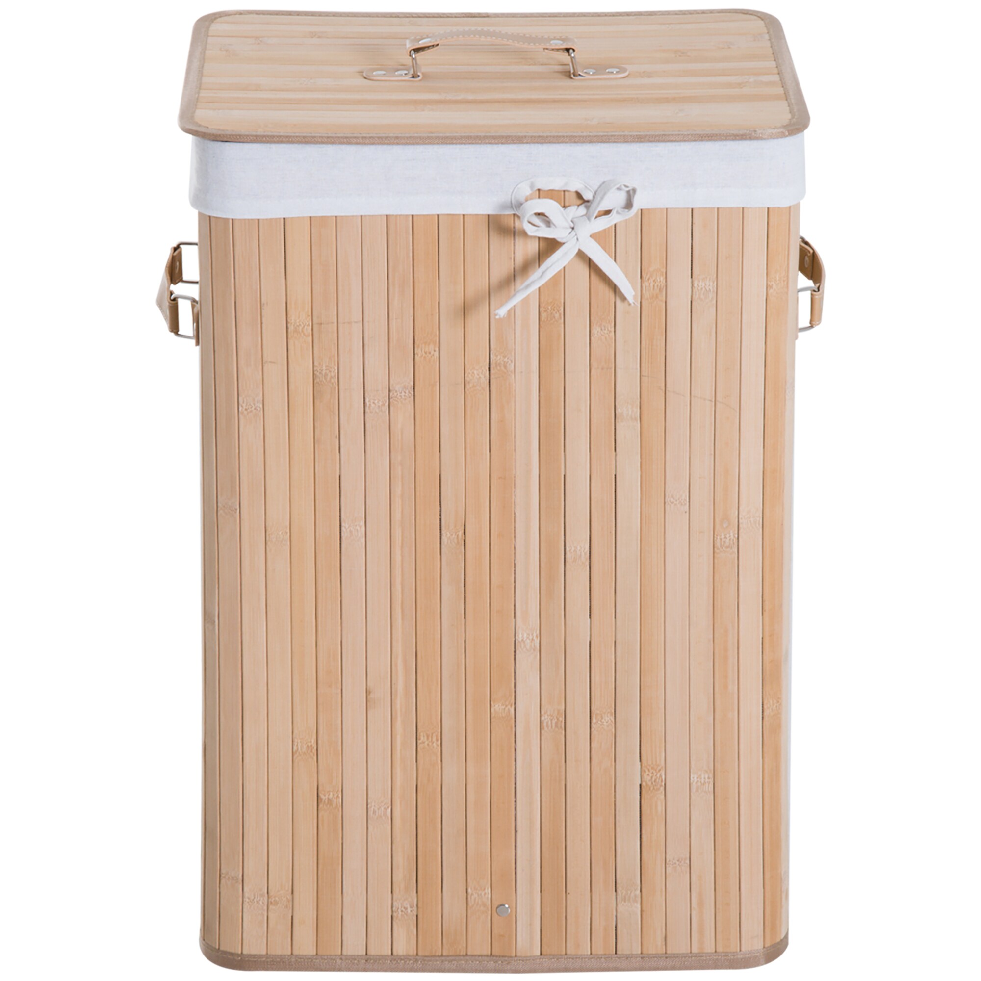 HOMCOM Wäschekorb mit 2 Tragegriffen 40 x 30 x 60 cm (LxBxH)