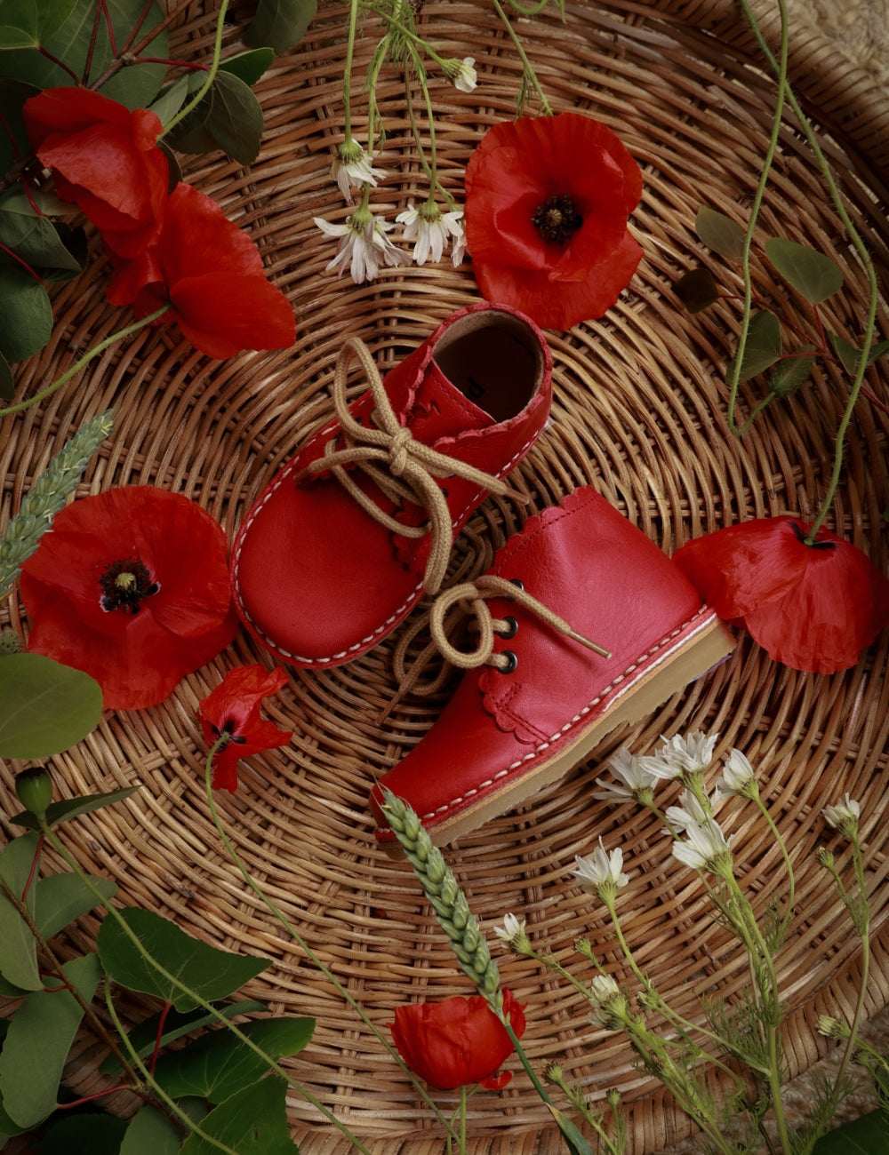 Scallop Boot - Poppy