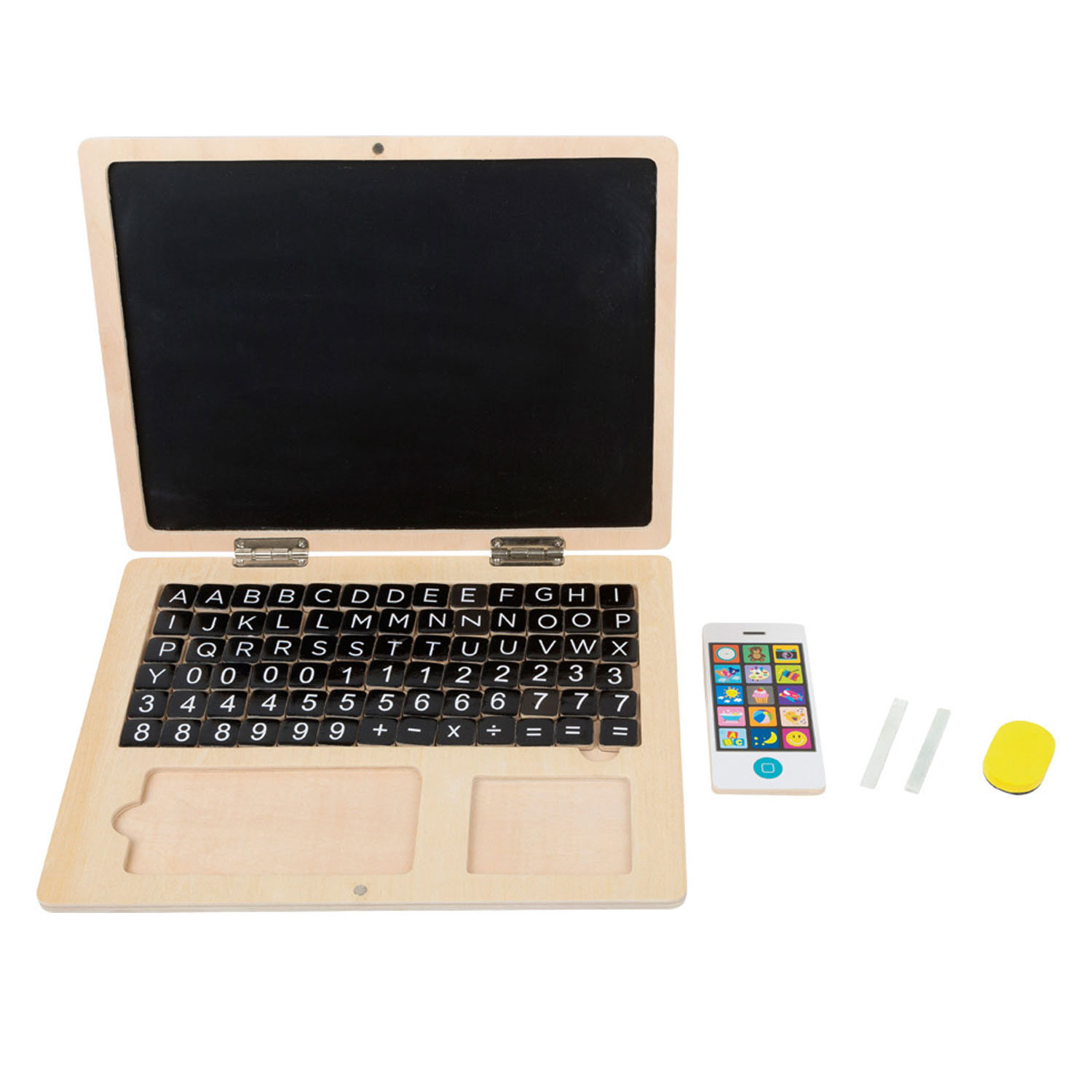 Small Foot-Houten Laptop met Magneetbord