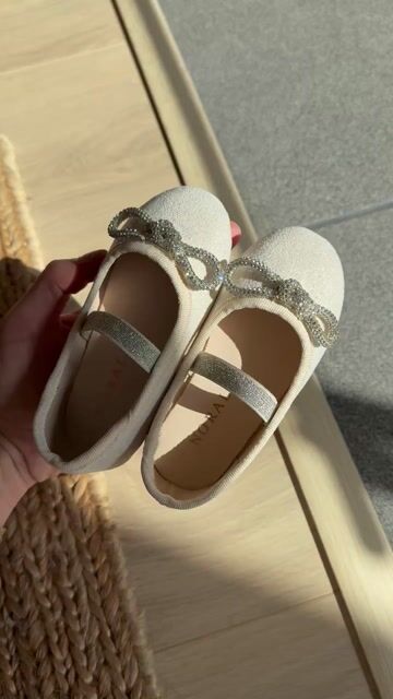 Ballerinasko Barn M/ Glitter – 100% Semsket Skinn | Ballet Flats