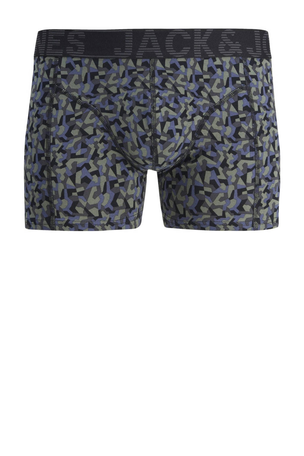 boxershort JACDANNY - set van 3 zwart/groen