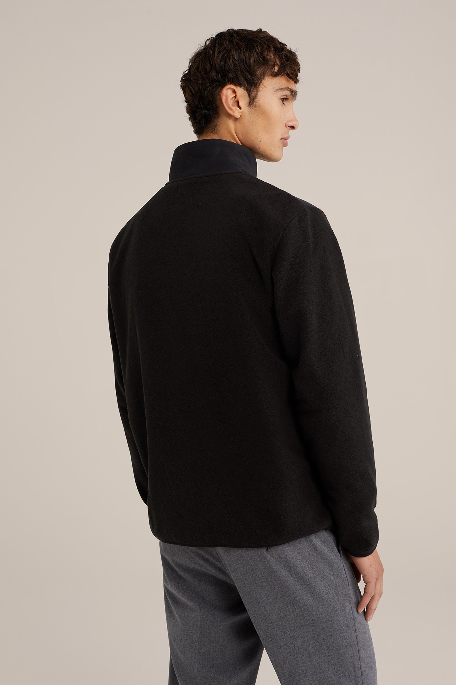 vest met rits WE Fashion Zwart