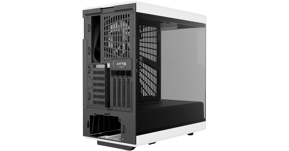 HYTEY40 midi tower behuizing  (Wit/zwart | 2x USB-A | 1x USB-C | Tempered Glass)