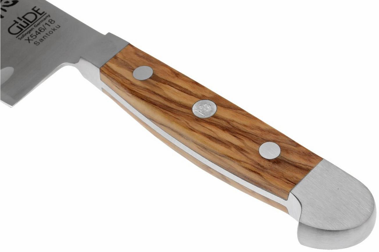 Güde Alpha Olive santoku met kuiltjes, X546/18