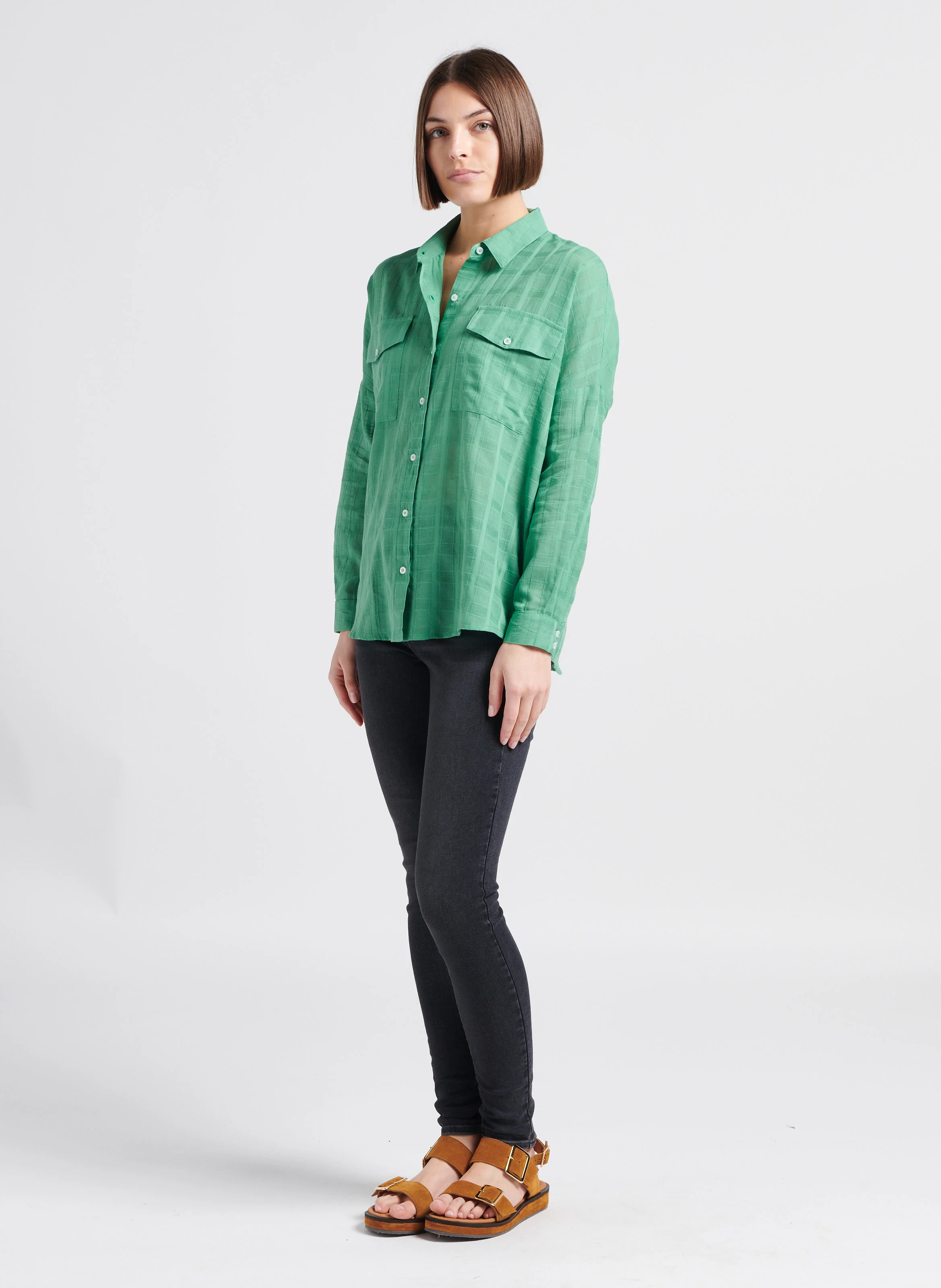 720 HIRISE SUPER SKINNY - Jean skinny taille haute en coton mélangé | Noir