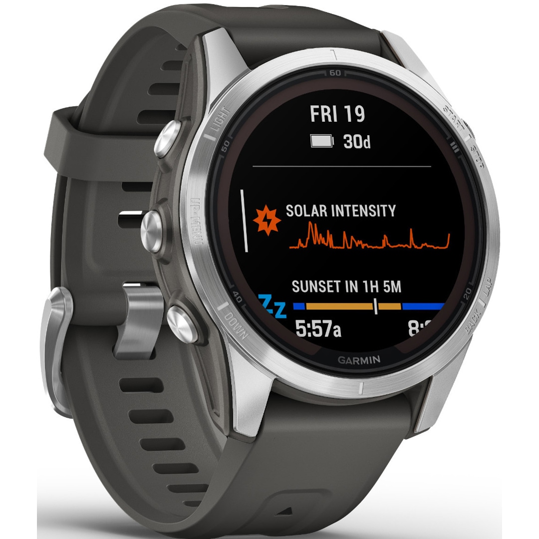 Garmin Fenix 7S Pro Solar Graphit / Silber