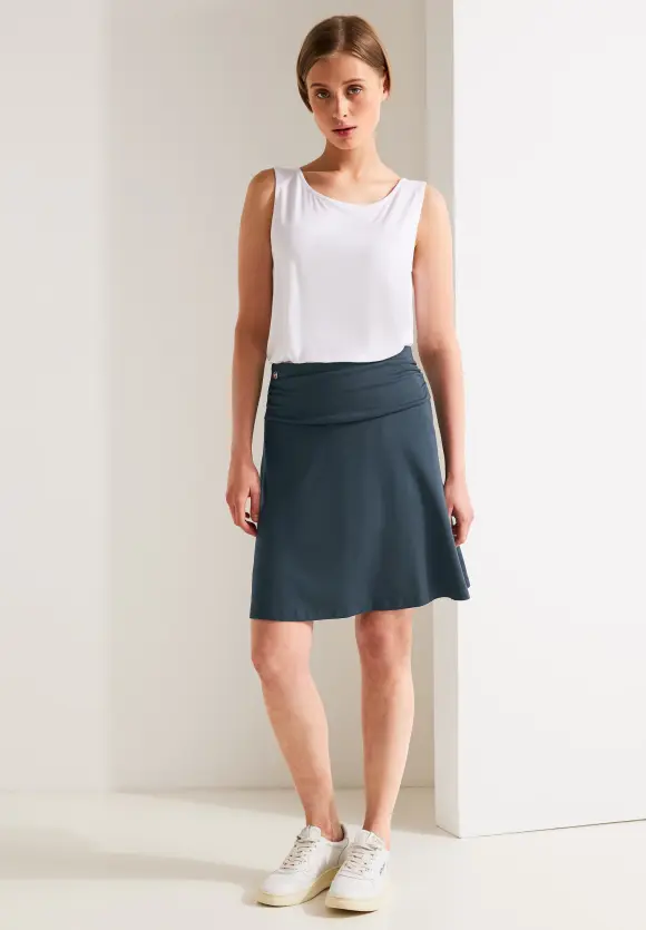 Minirock mit Raffdetails - cool vintage green