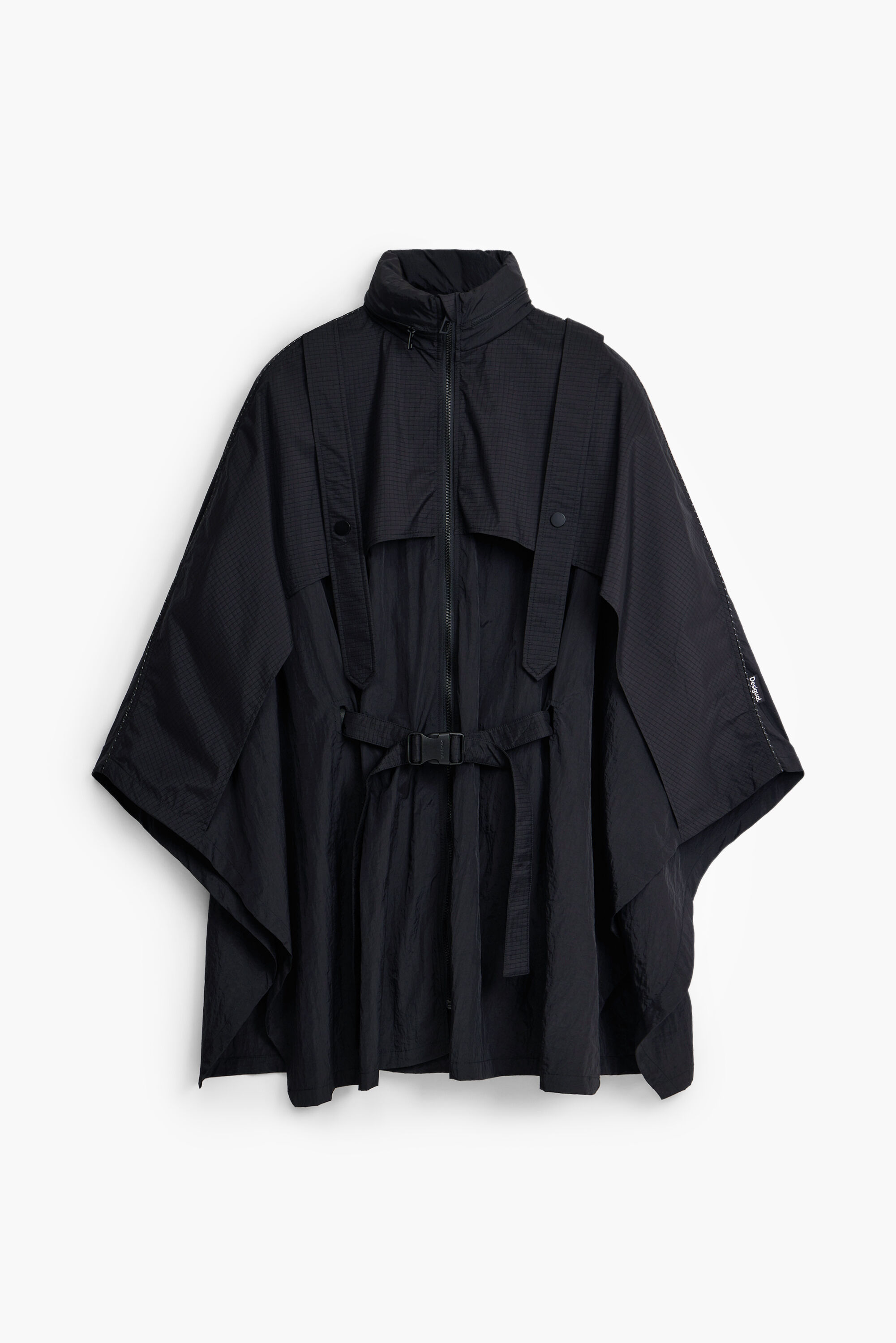 Poncho de nylon com bolso