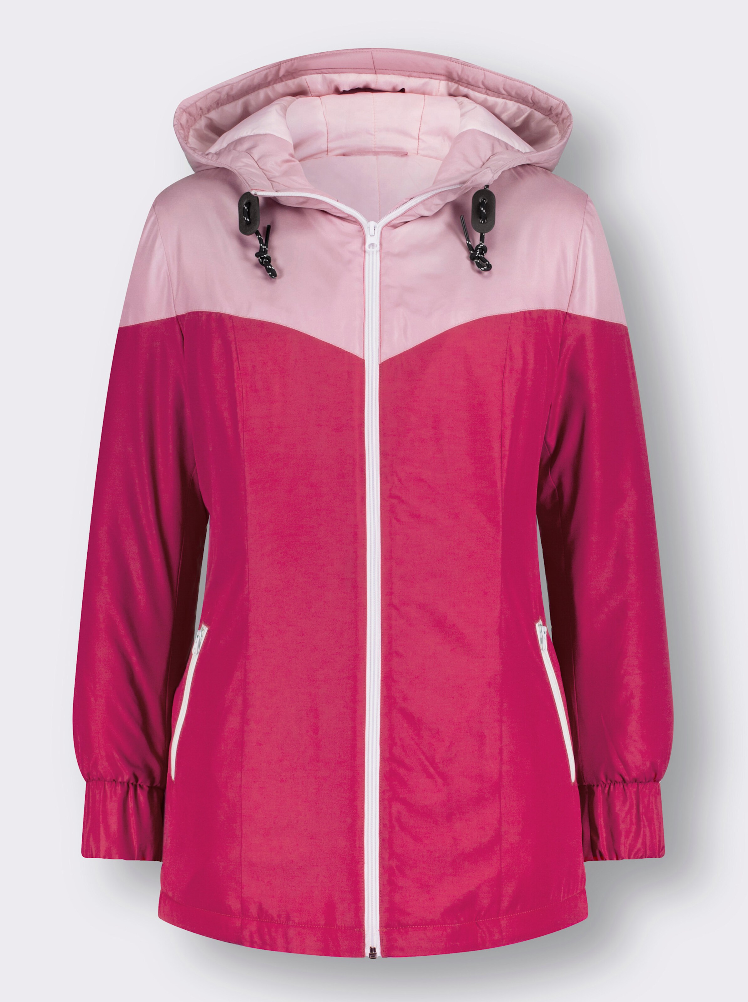 Jacke mit Kapuze, weitenverstellbar