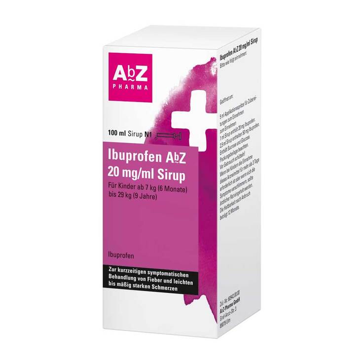 Ibuprofen AbZ 20 mg/ml Sirup, 100 ml