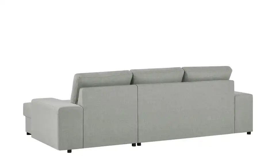 Ecksofa Rome Hellgrau rechts Webstoff