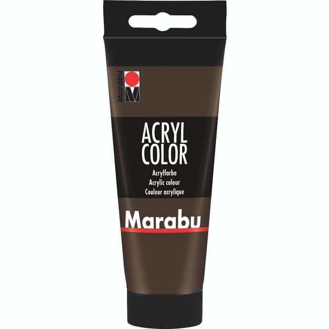 Marabu - Acryl Farbe - Dunkelbraun - 1 Tube á 100 ml