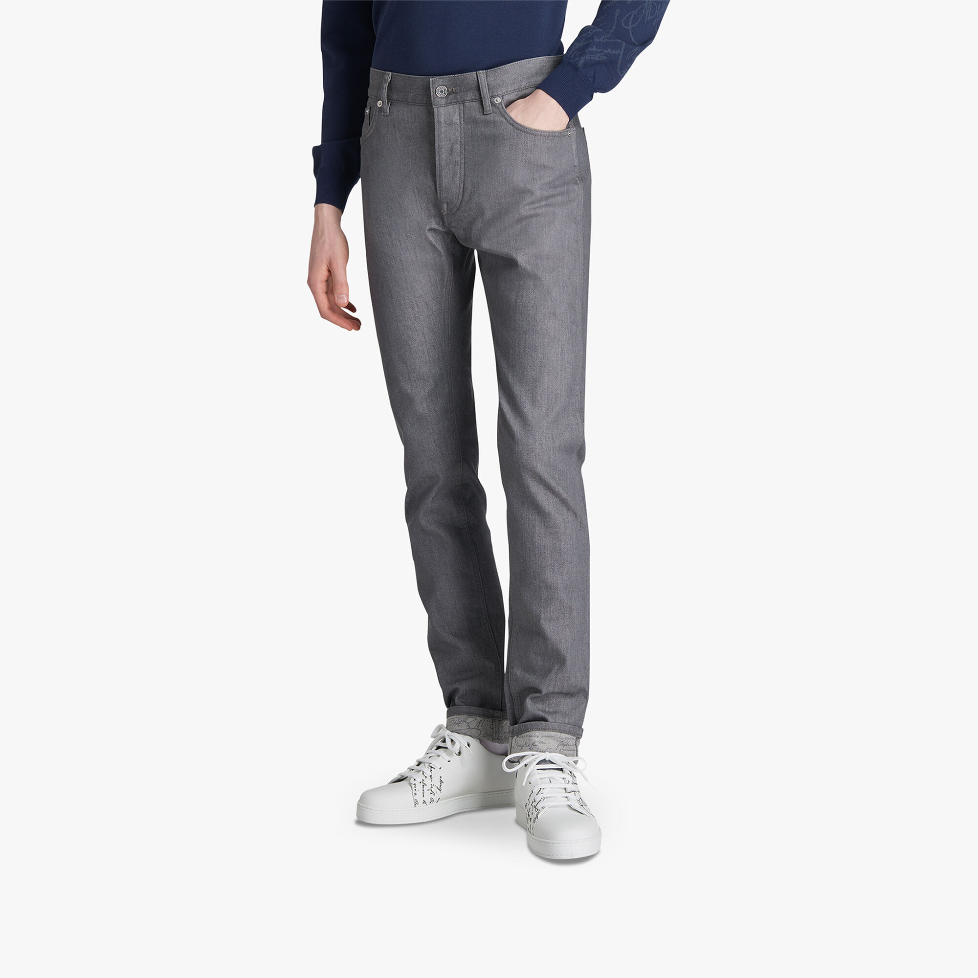 Pantalon En Denim avec-Imprime-Scritto