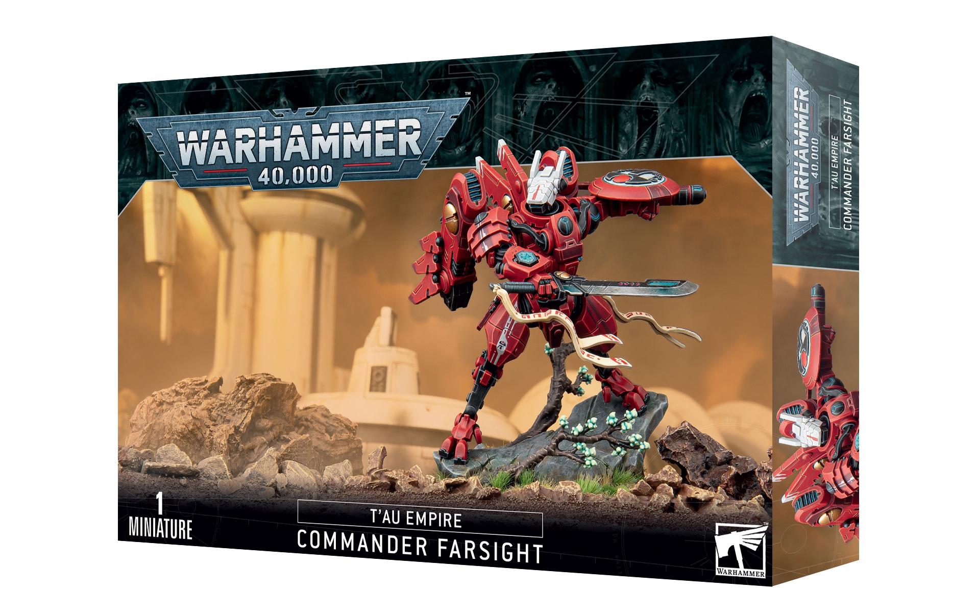 Figur Warhammer 40.000 Commander WeitsichtWarhammer 40K Miniatur T'au Empire Commander Farsight