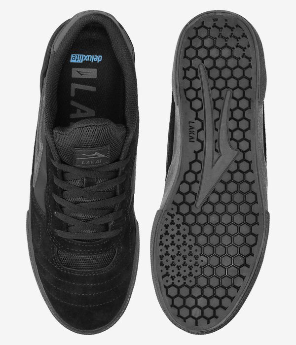 Lakai Cambridge Schuh (black reflective suede)
