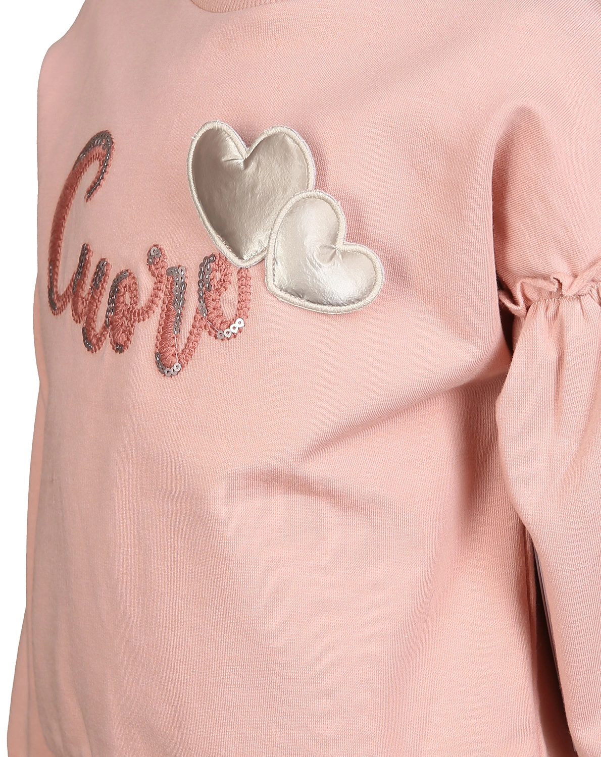 Sweatshirt CUORE in nude