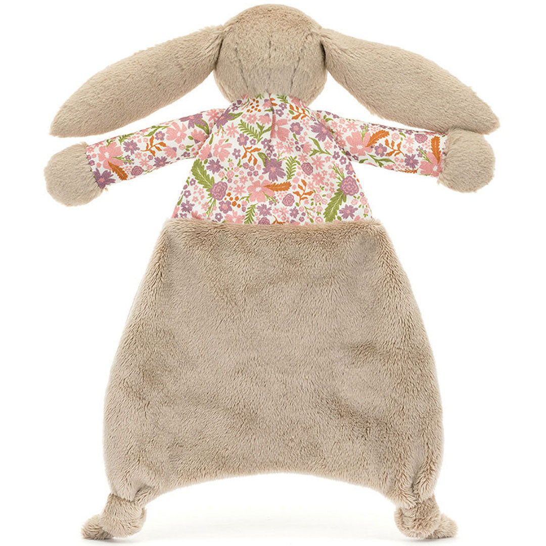 jellycat knuffeldoek blossom beige konijn - petal - 27 cm