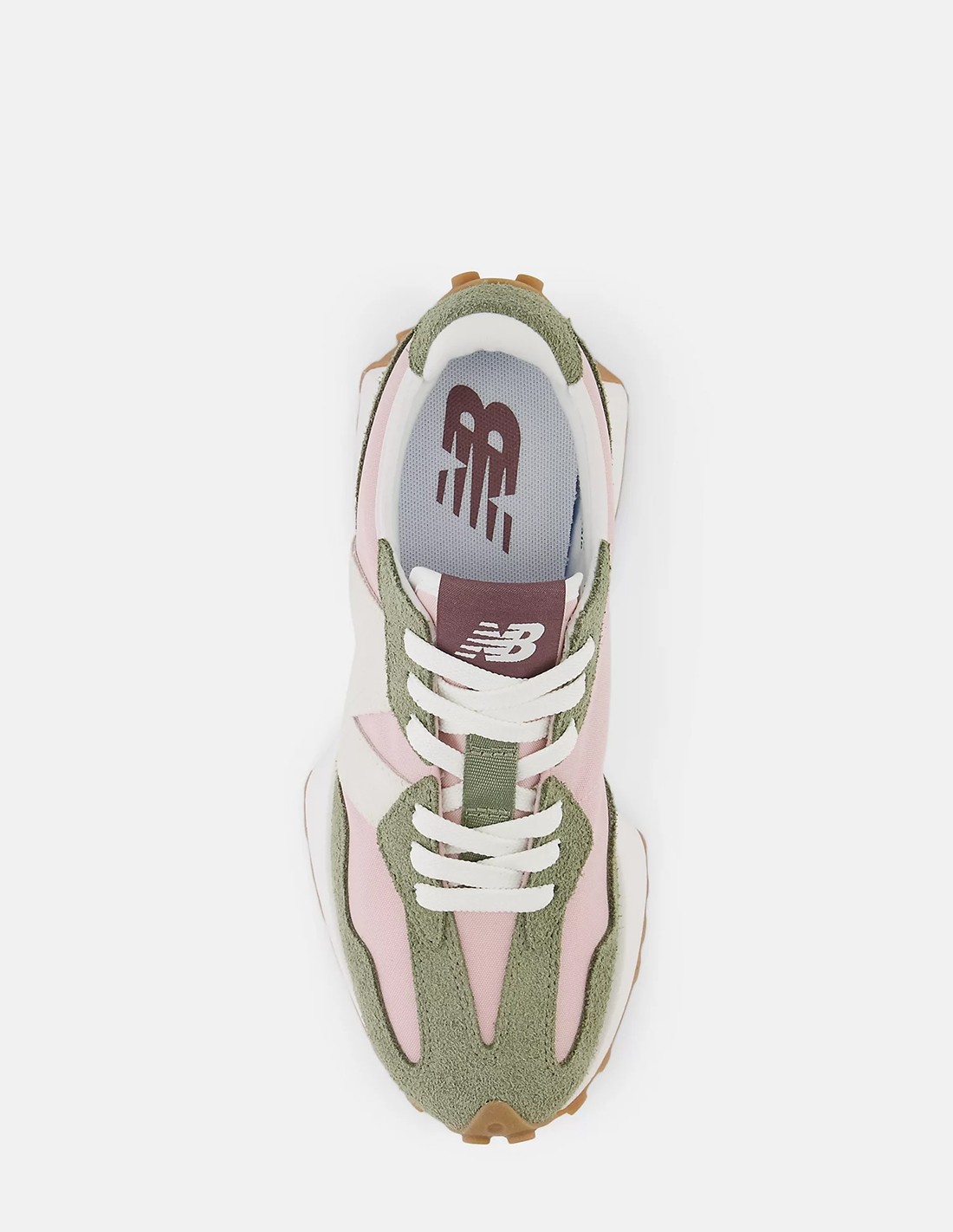 new balance Sneakers Femme 327 Vert/Rose Daim