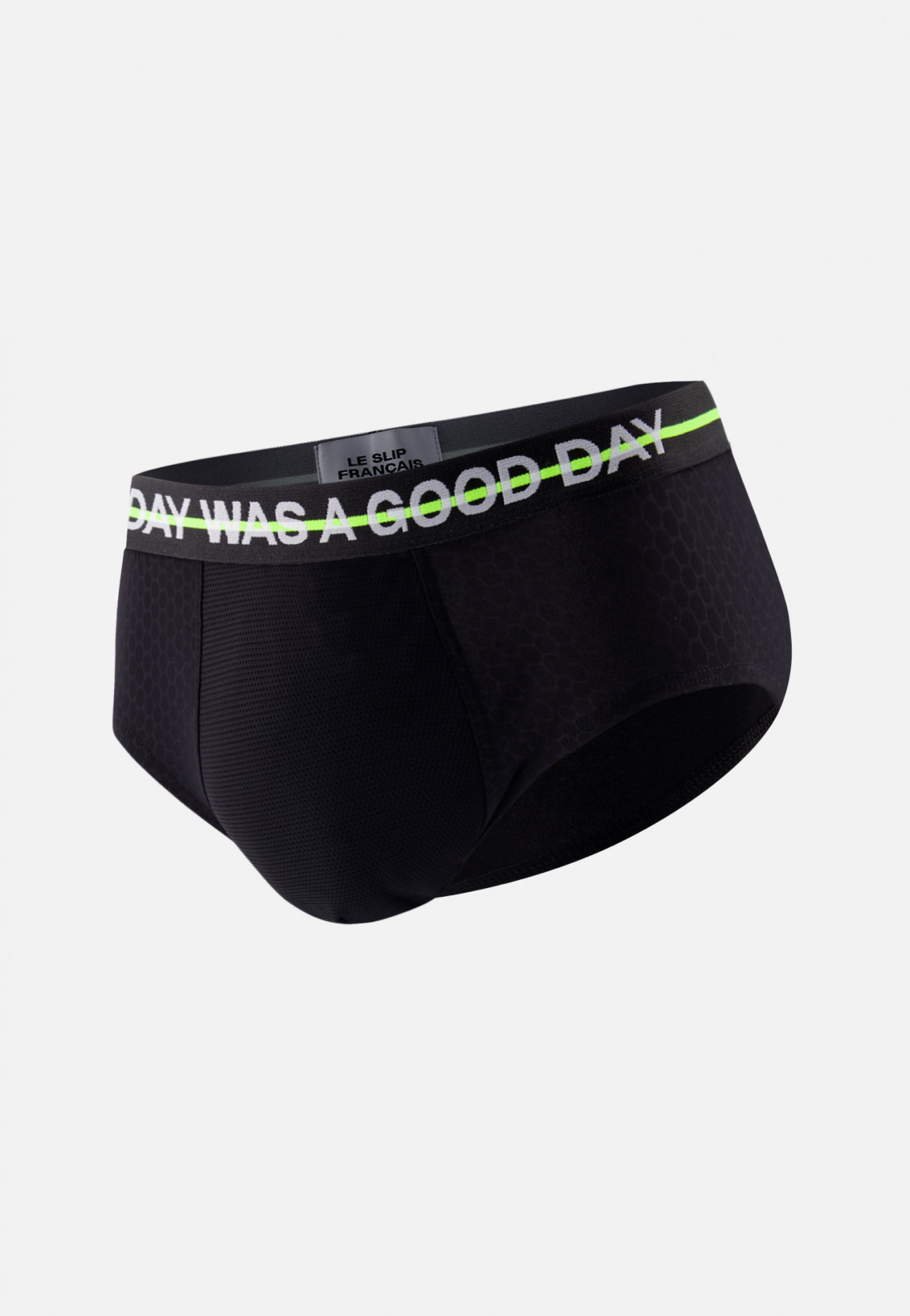 Slip en polyamide-Mike Training Noir Fluo