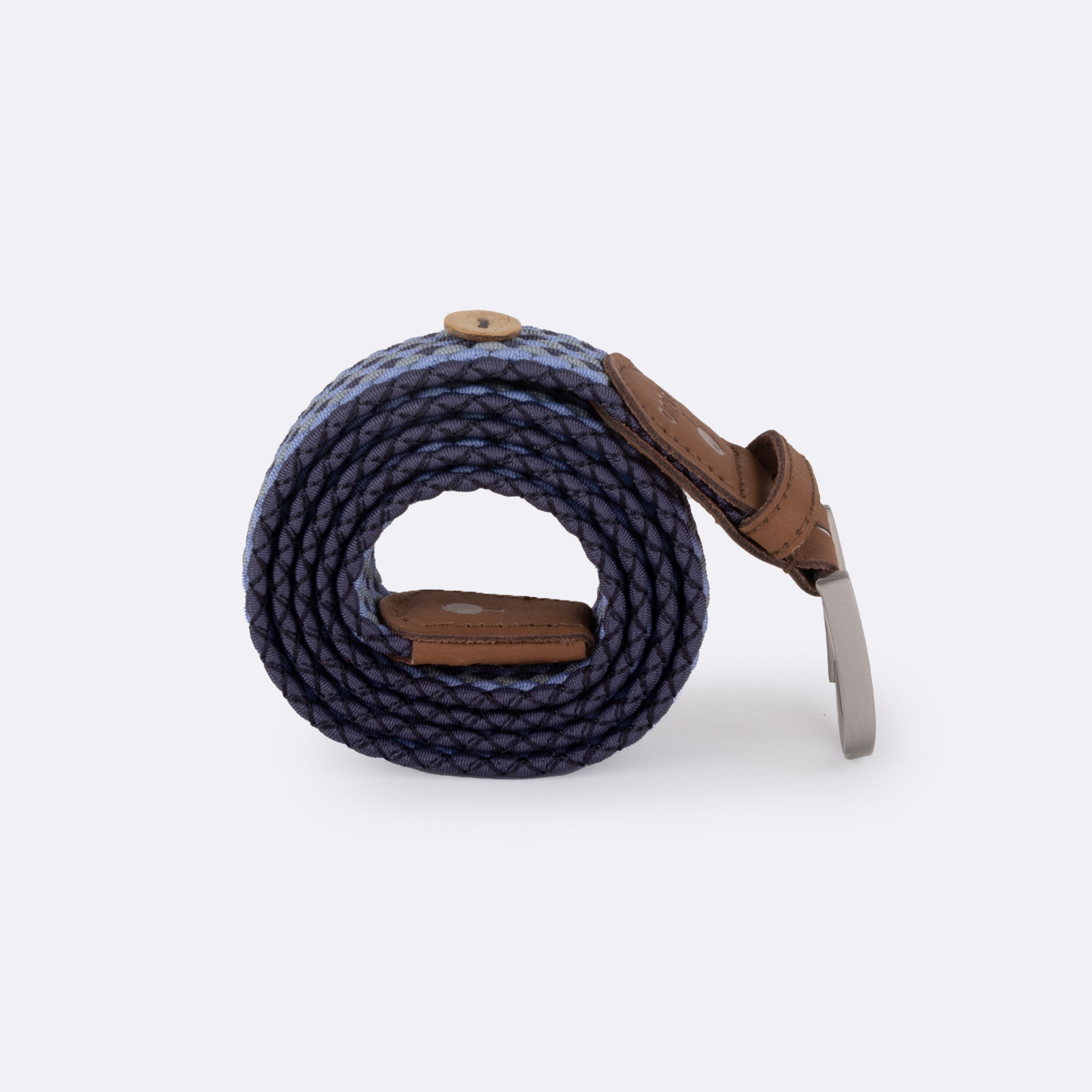 Ceinture bleu clair polyester recyclé et élasthanne - modèle belt