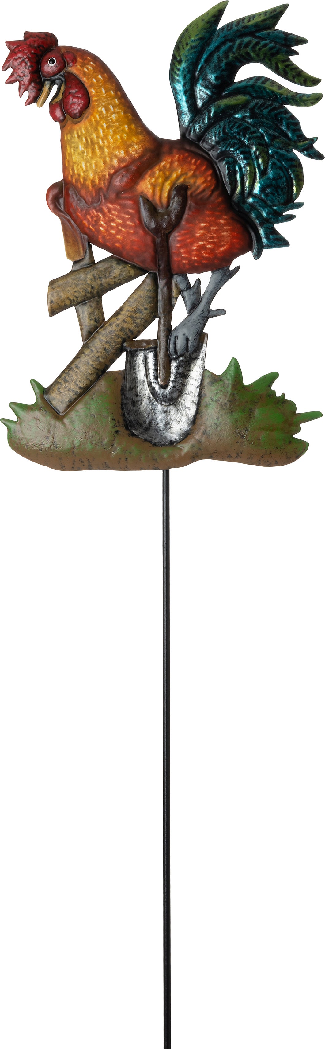 Intratuin tuinsteker haan met schop Martijn multi 18 x 1,5 x 87 cm