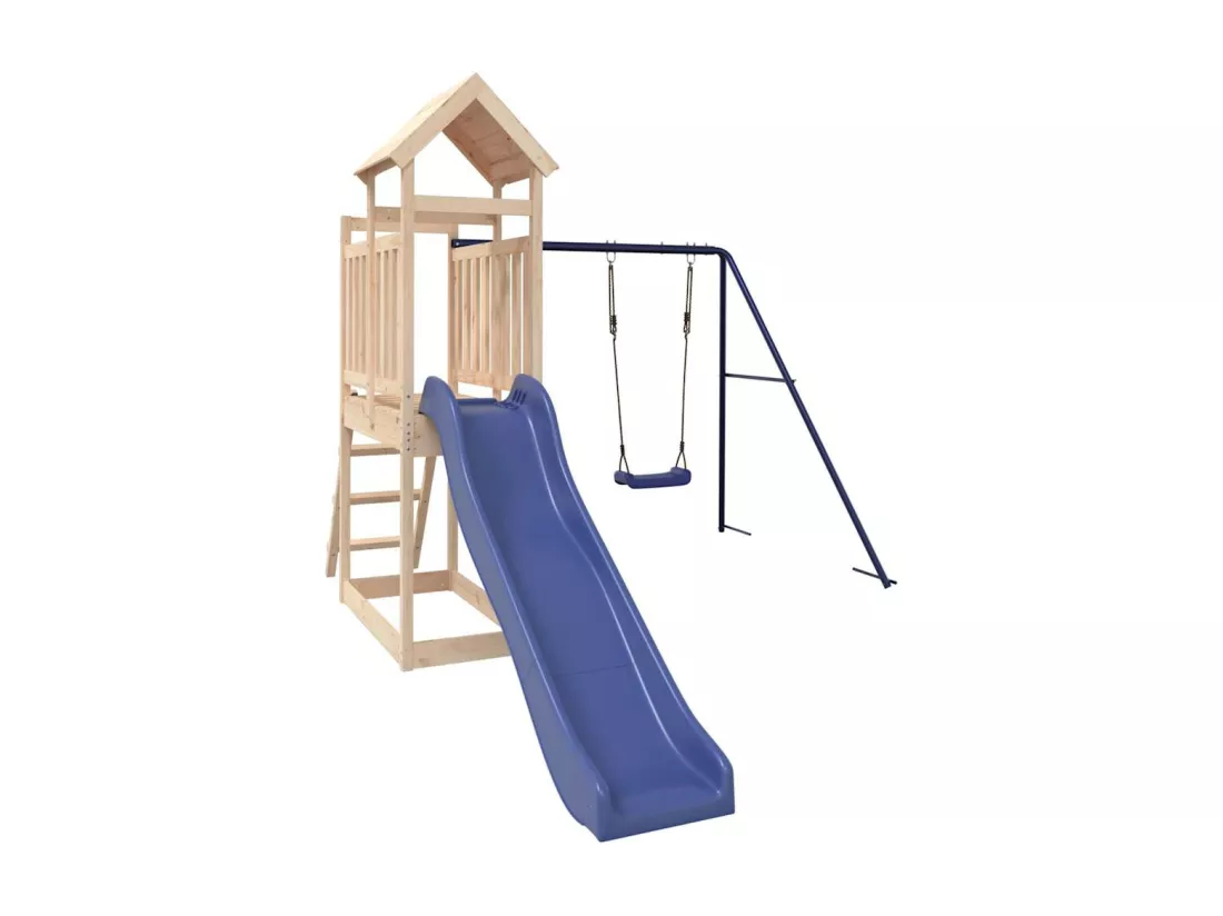 Aire de jeux d'extérieur bois de pin massif