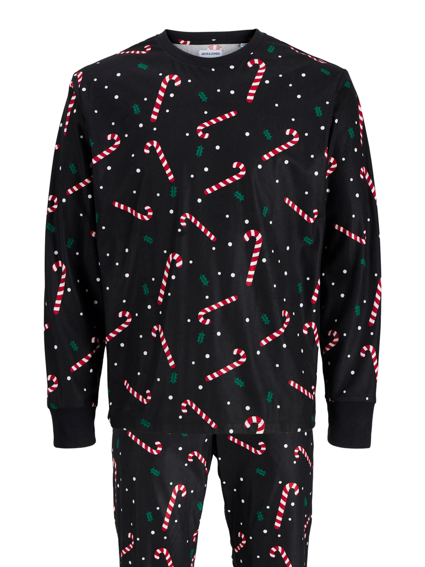 JACK & JONES Loungewear Set met Candy Cane Print voor Kerstmis