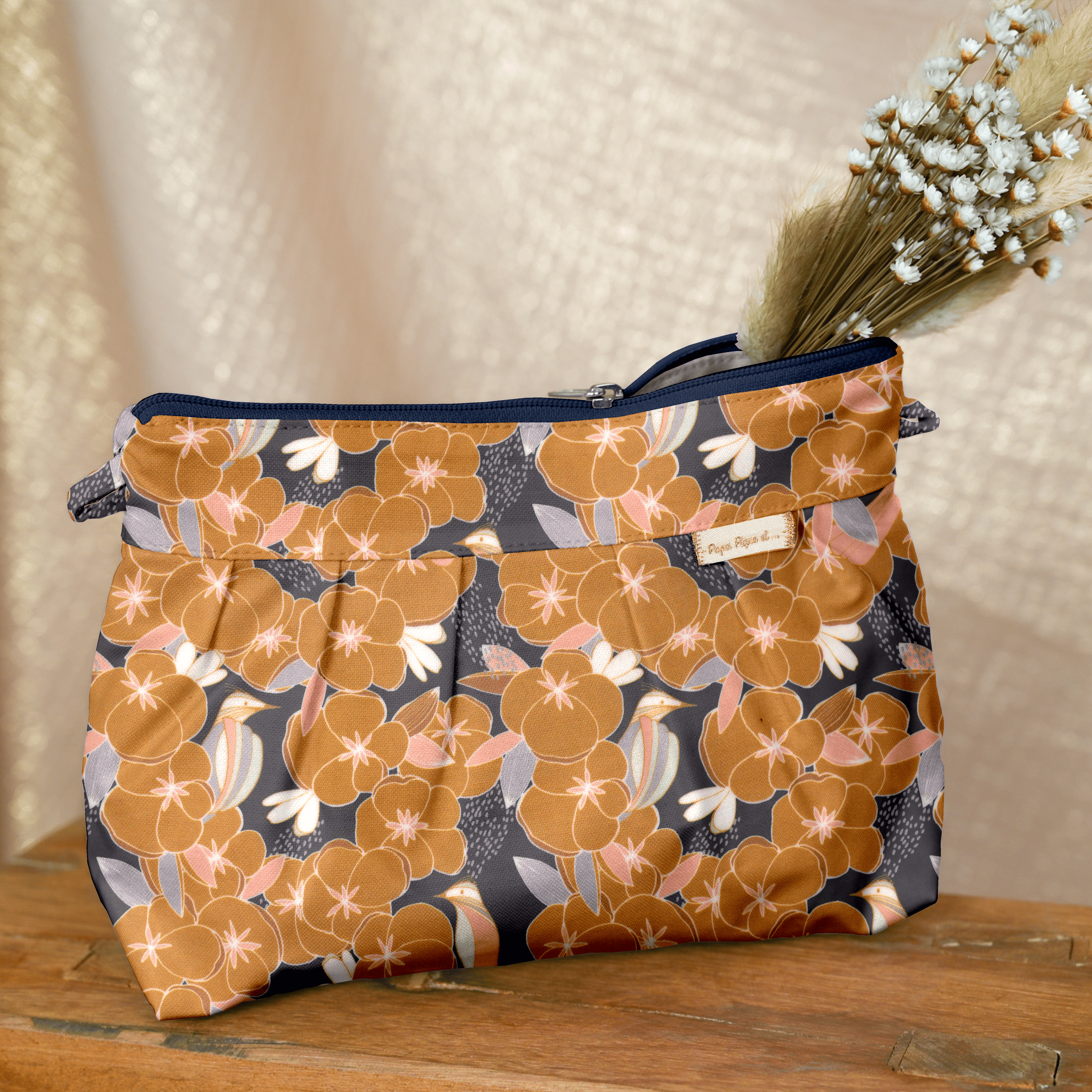 Pochette Plissée Coton D'or