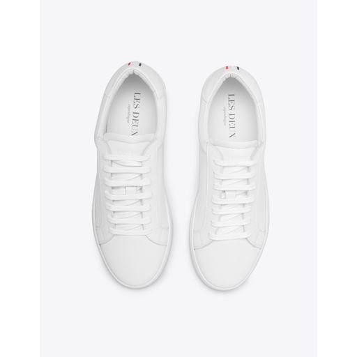 Les Deux Theodor Leather Sneakers, White, 40