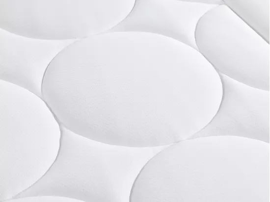 Ensemble 180 x 200 cm sommier coffre blanc + matelas hybride ressorts ensachés ép.30cm - MARQUIS de PALACIO