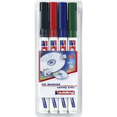 edding 8400 CD/DVD/BD Marker, 0.5-1mm, 4er Set