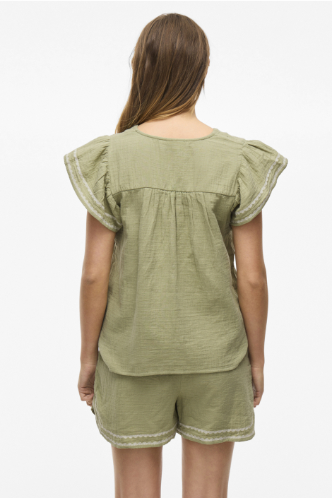 Vila groene dames t-shirt