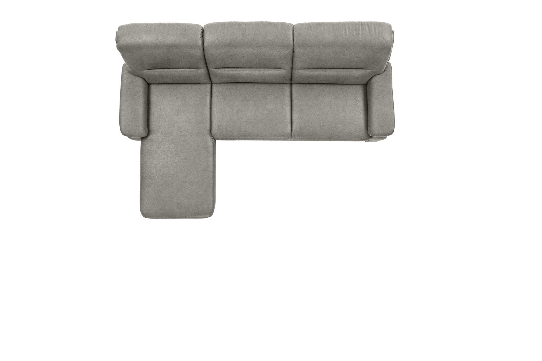 polsterpower Ecksofa - Saddle alu - Basismodell - Recamiere links