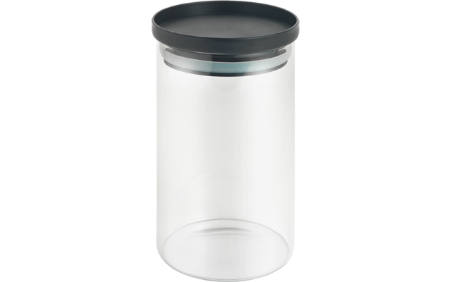 Metaltex  Aroma Line Vorratsdosen rund aus Glas mit Silikondeckel