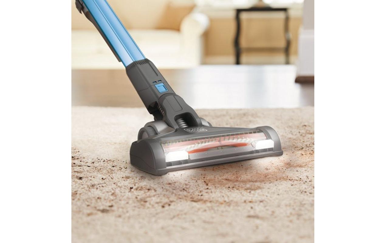 Akku-Hand- und Stielsauger POWERSERIES Extreme Blau/Silber<br>Akku-Stielsauger mit LED-Arbeitslicht