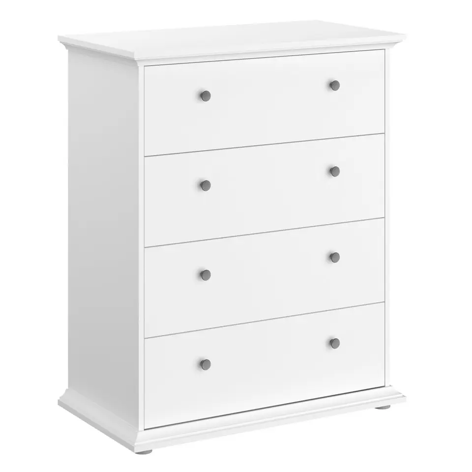 Ladekast Margaux - 4 lades - wit - 104x85x46 cm