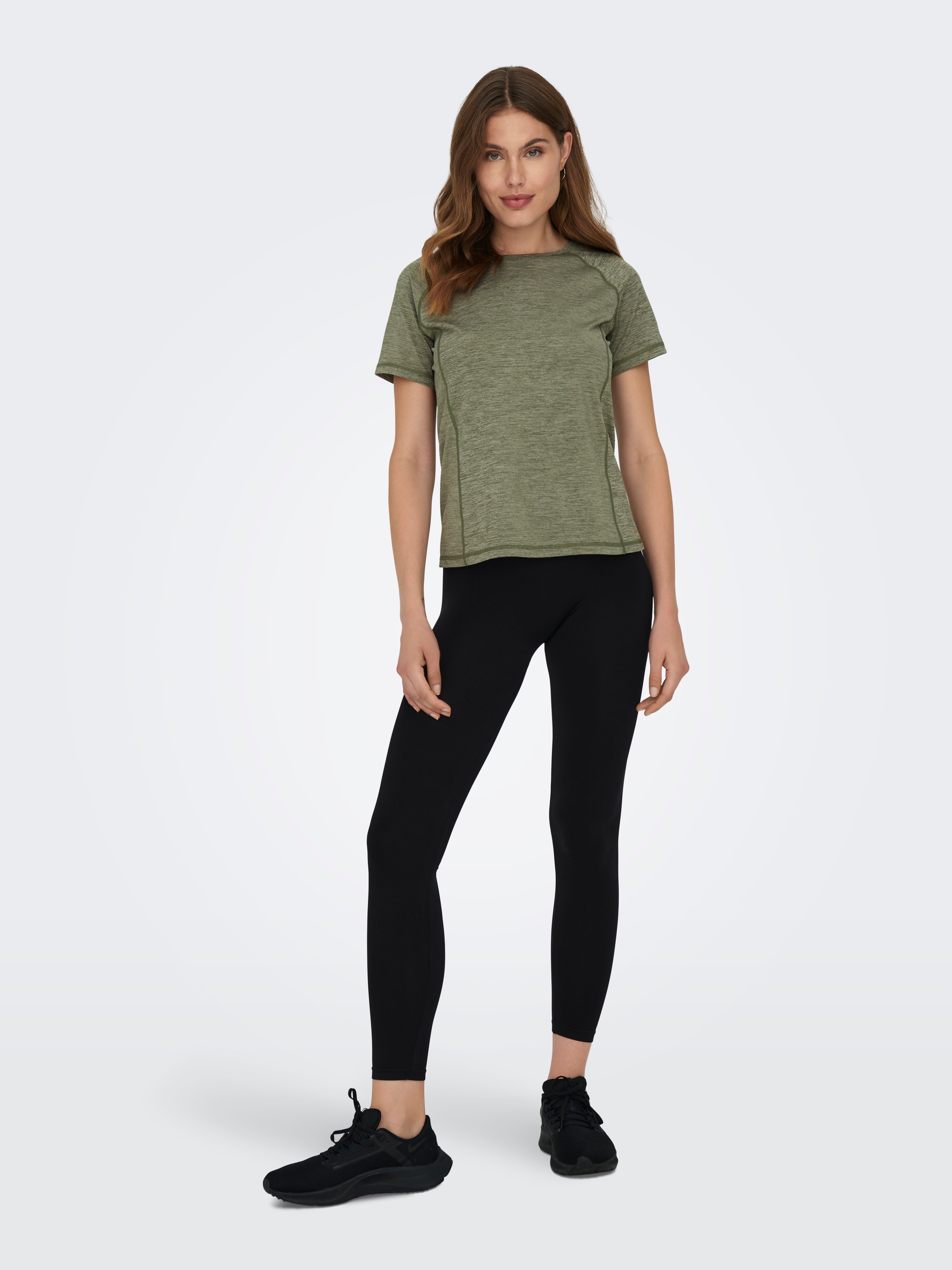 ONPLEA Hohe Taille Enger Schnitt Sportleggings Black