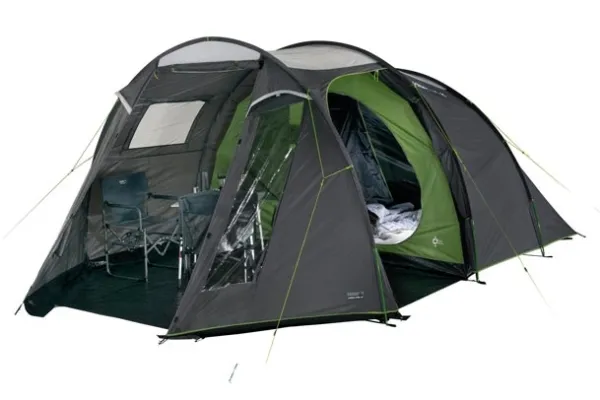 High Peak Ancona 4.0, Camping, Tunneltelt, 4 person(er), Grøn, Grå, Lys grå