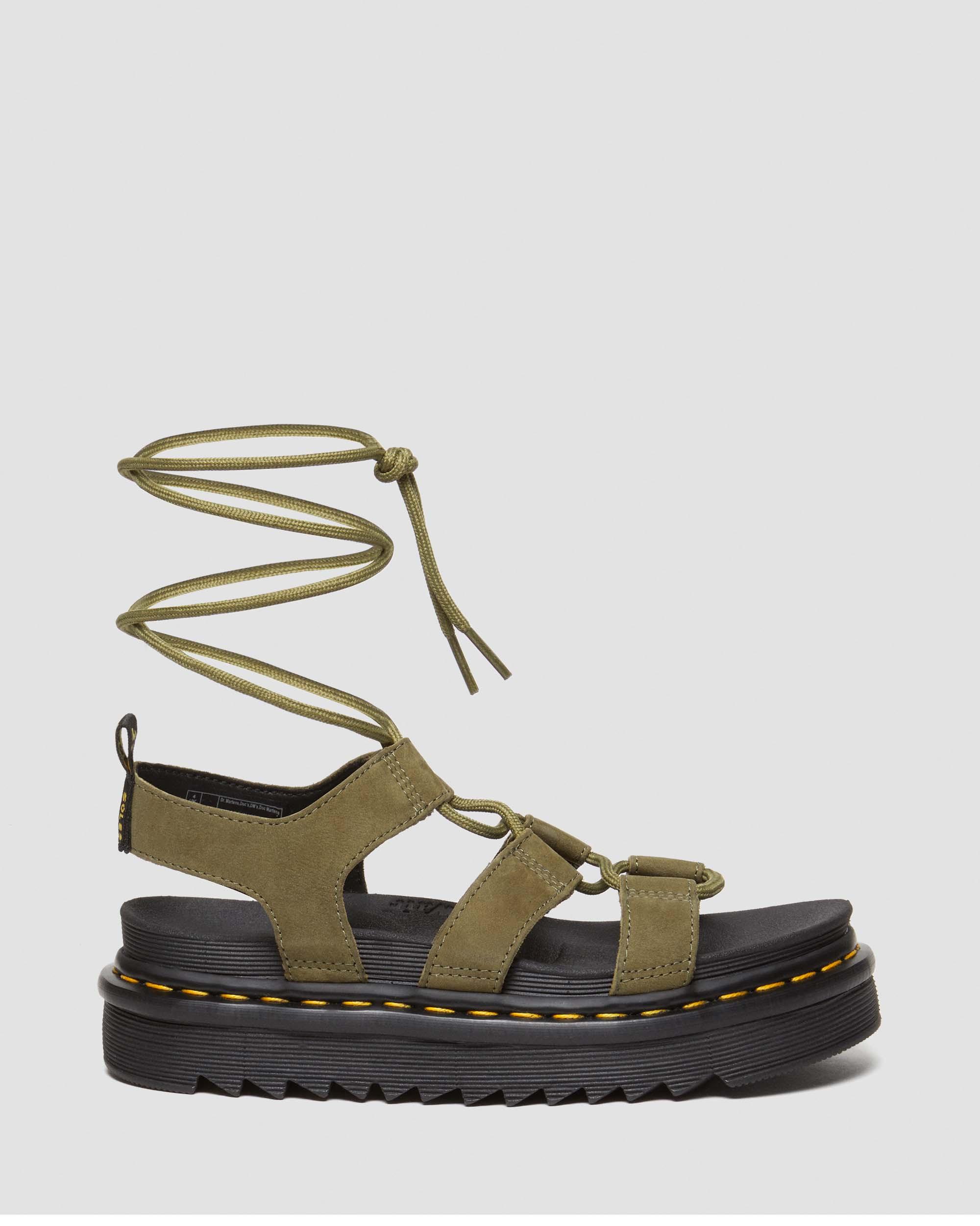Nartilla Tumbled Nubuck Leder Gladiatorsandalen