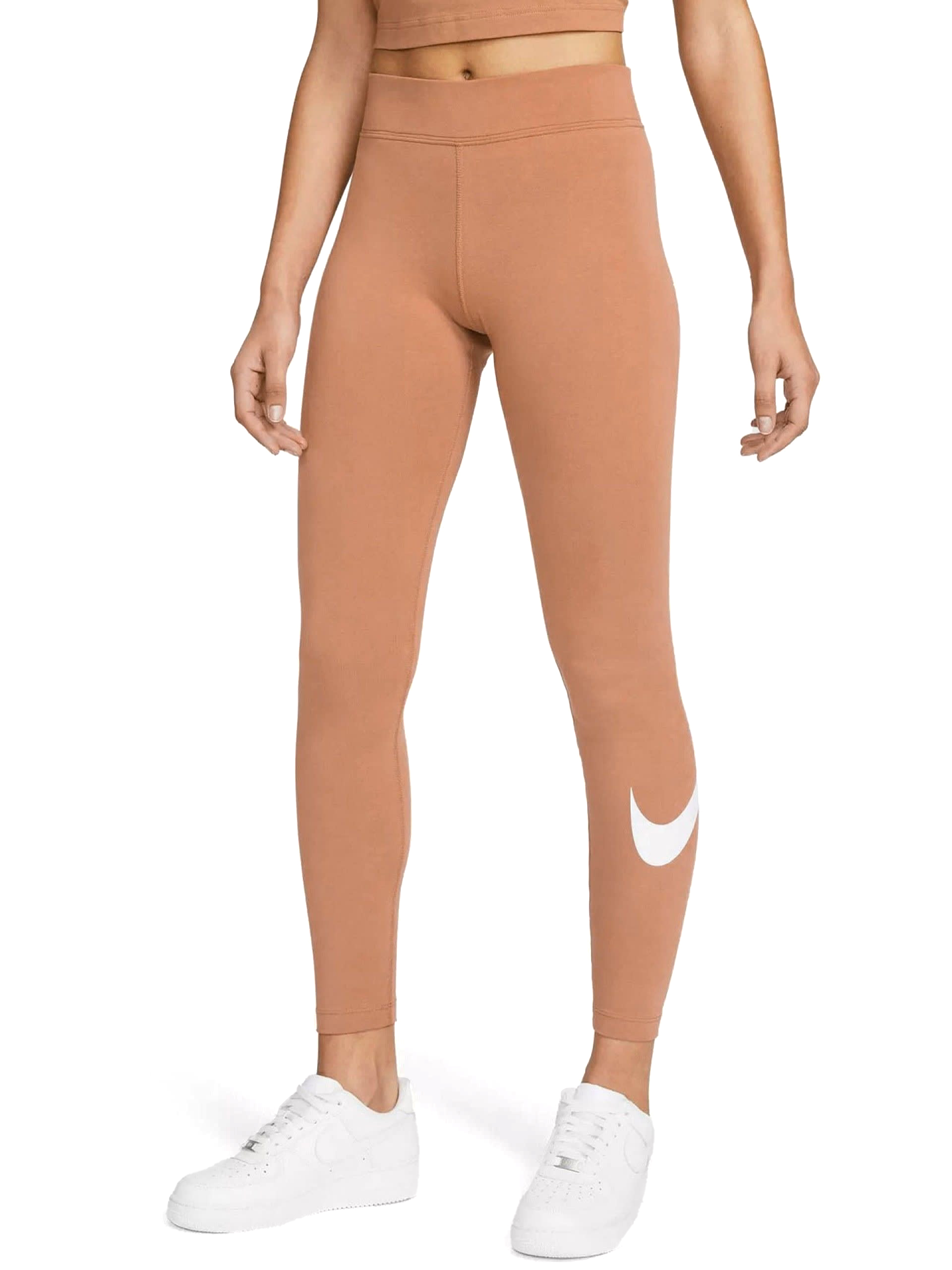 Sportswear Essential Swoosh Leggings Dame 215/Mineral Clay/White