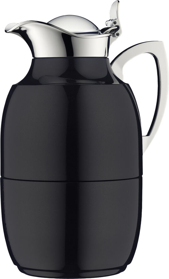 Alfi Termokande Juwel 1 liter Blank sort Rustfrit stål Blank sort