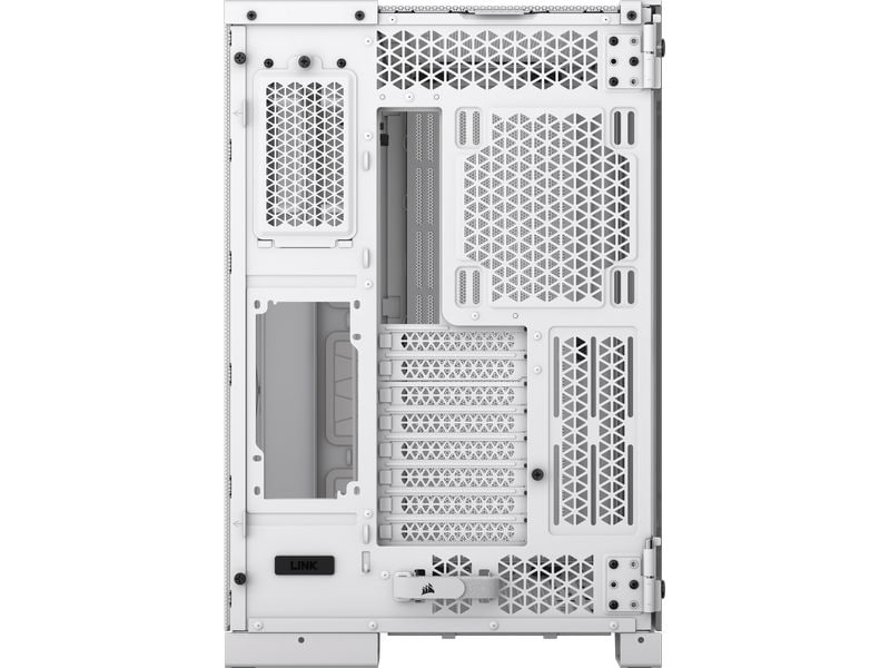 Corsair PC-Gehäuse 6500D Airflow Weiss Mid-Tower PC-Case mit Zwei-Kammer-Design und herausragendem Luftstrom